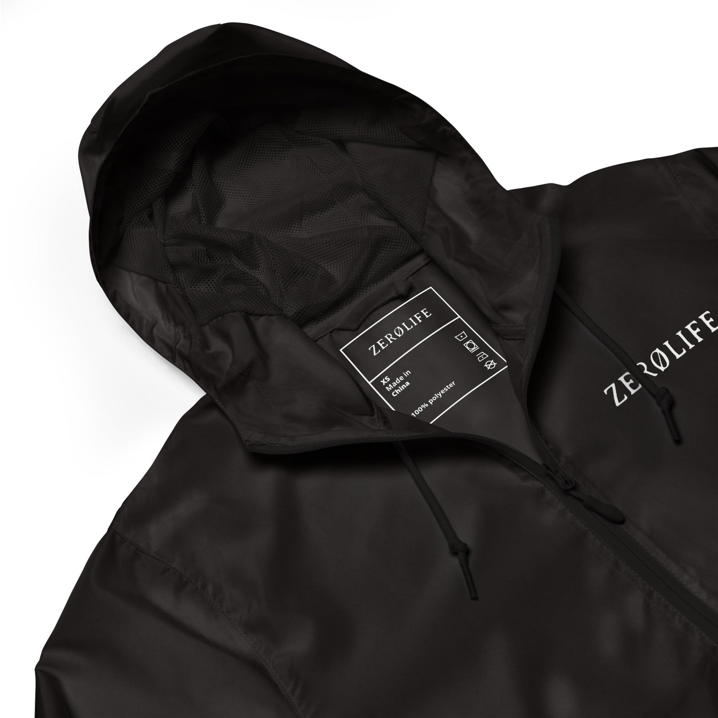 Unisex Lightweight Zip Up Windbreaker Zero Life
