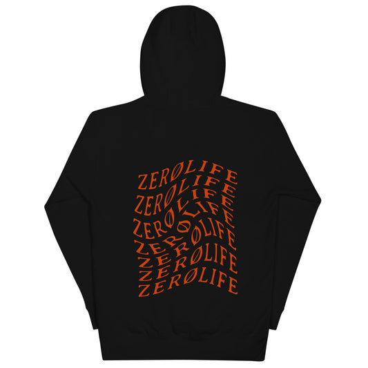 Zero Life Red Swirl Hoodie